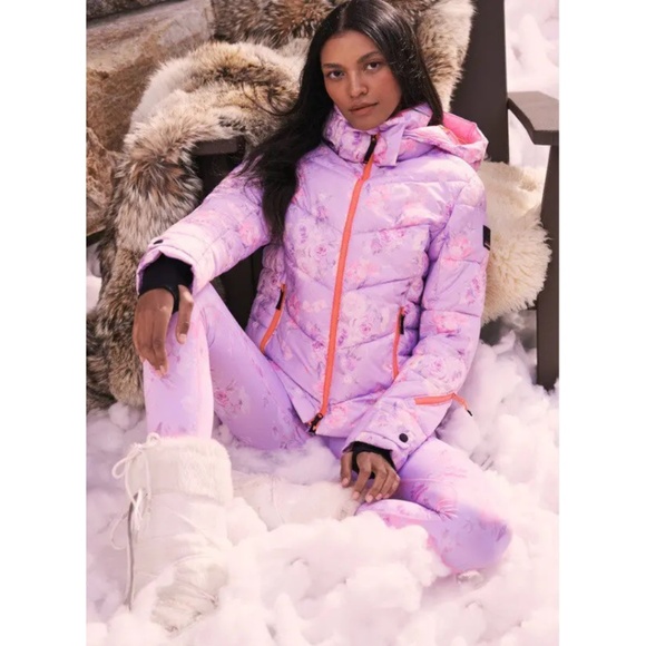 BOGNER X LOVE SHACK FANCY Saelly 2 Ski Jacket - Hibiscus - Picture 1 of 8